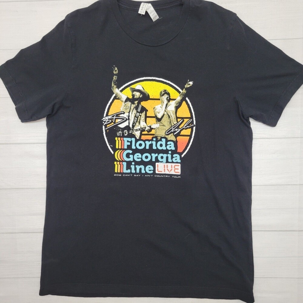 Florida Georgia Line Mens Band Tour 2019 Tshirt Size Large